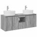 vidaXL Badkamerkastenset 3 st Grijs Sonoma 49,5 x 44,5 x 65 cm