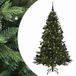 vidaXL Kunstkerstboom met kerstbal 210 cm 300 LED's Warmwit