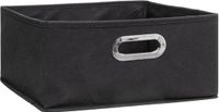 5five Opbergmand/kastmand - donkergrijs - linnen - 14 liter - 31 x 31 x 15 cm