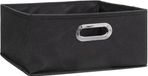 5five Opbergmand/kastmand - donkergrijs - linnen - 14 liter - 31 x 31 x 15 cm