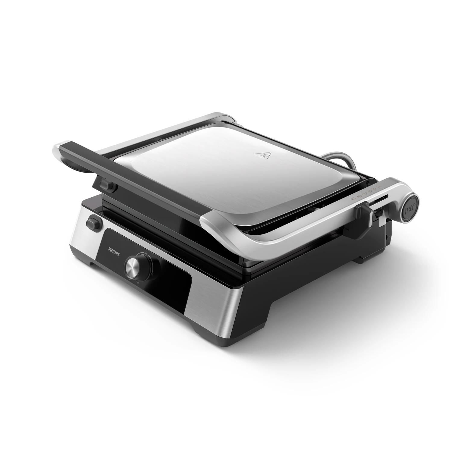 Philips 5000 Series HD6301/90 Contactgrill - 2200W - Zwart/RVS
