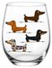 Verre à vin pour amateurs de chiens - 550 ml, verre recyclable