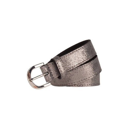 Legend leren riem zilverkleurig