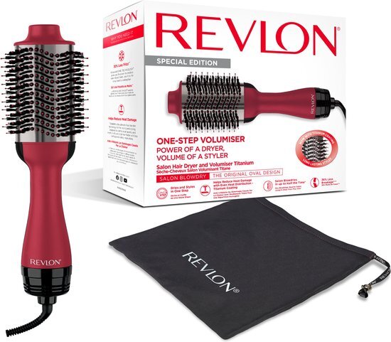 Revlon RVDR5279UKE Haarborstel Zwart, Rood met ionisering