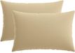 vidaXL Kussen met kussen HEERLEN 2 st Beige Polyester
