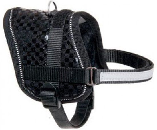 KARLIE-FLAMINGO Teeny weeny mini zwart hondentuig 31-40cm