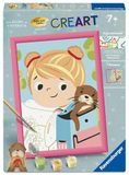 Ravensburger CreArt - Tilli & Otti - Malen nach Zahlen für Kinder ab 7 Jahren vom Kinderbuch "Mein Knopf, ein Universum" von Carmushka