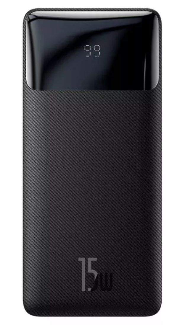 Baseus Bipow 10000 mAh Powerbank - Zwart - 15W - USB-C & USB-A