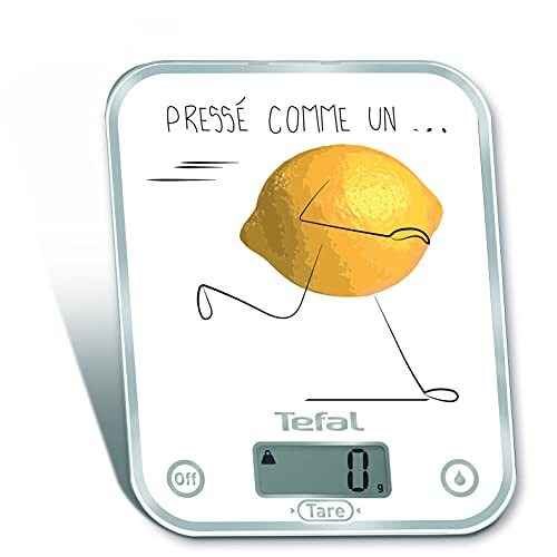 Tefal OPTISS Decor Prest als een citroen, keukenweegschaal, schaal 5 kg/1 g, liquide-Tare BC5135V0