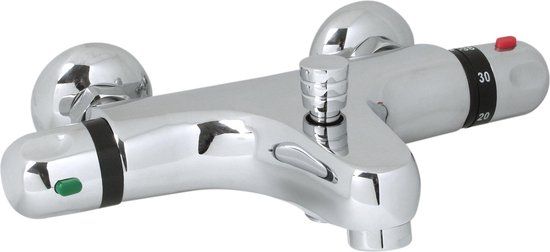 Plieger Verano Thermostatische Badkraan - Chroom - 15 cm