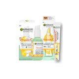 Garnier Vitamine C Glow Booster Set met anti-vermoeidheid oogverzorging en serum crème, voor een stralende en gelijkmatige huid en ter vermindering van vermoeidheidsverschijnselen, SkinActive, 2-delig