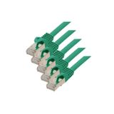 S/CONN maximum connectivity S-Conn RJ45 S/FTP patchkabel, PIMF, CAT7 ruwe kabel, halogeenvrij, VE5, groen, 0,5 m