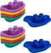 Let's Play Bateau - 10x bateau en plastique pour le bain ou la piscine