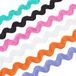 Non-branded 6 Colours RIC Rac Trim Ribbon 3.7cm Wave Bending Fringe Trim