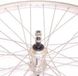 Roland achterwiel 28 vast freewh Alu AS26 zilver zink spk