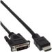 InLine - Câble adaptateur - HDMI mâle vers DVI-D mâle - 1 m - Noir