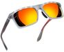 Große, rechteckige Sonnenbrille mit UV-Schutz und polarisierten Gläsern