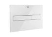 Roca A890188309 PL7 Dual One aandrijfplaat met dubbele ontlading met uitvoering wit glas