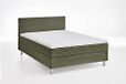ATLANTIC home collection Boxbed inclusief lattenbodem en H3 binnenveringmatras, polypropyleen, olijfgroen, 140 x 200 cm