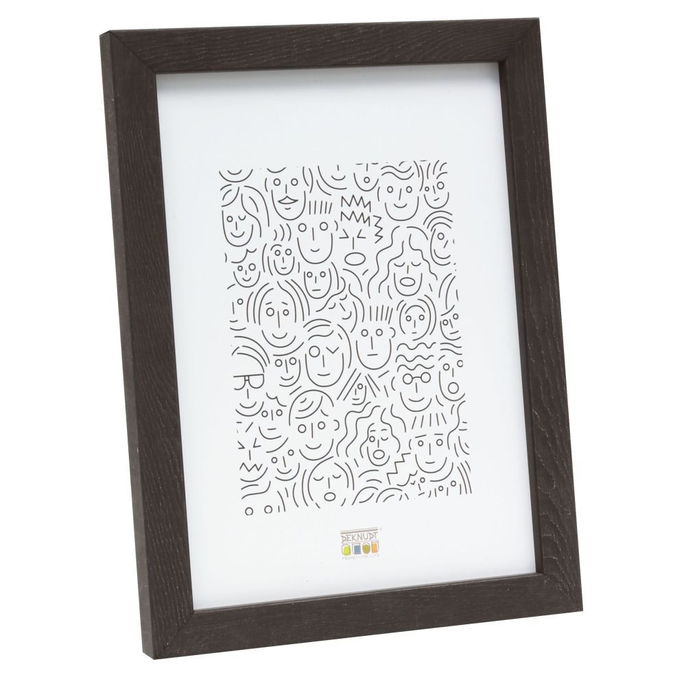 Deknudt Smalle houten kader in donkerbruin 13x18 S43AH2
