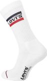 Levi's unisex 2P sportsokken sportswear logo wit