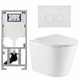 QeramiQ Dely Toiletset - Blanc mat