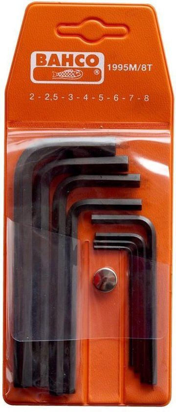 Bahco 1995M/8T 8-delige Inbussleutelset - 2-8mm