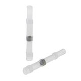 SeKi 313727 wit 10 x soldeerverbinders 0,25-0,35 mm warmkrimpkous stootverbinders