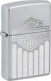 Zippo Stormaansteker, Harley-Davidson, hoogglans gepolijst chroom, Lustre/Color Image, navulbaar, herbruikbaar, windbestendig design, geschenkdoos, gemaakt in de VS