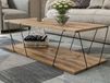 LABRANNO Table basse 120 cm chêne brun