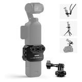 Neewer Pocket 3 Cage, aluminiumlegering gimbal video-opname-installatie met actiecamera verlengadapter 1/4 inch schroefdraad koude schoen compatibel met DJI Osmo Pocket 3 Creator Combo, geen montage