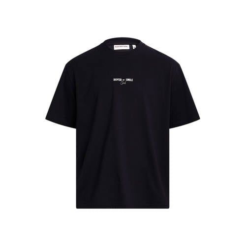 Redefined Rebel boxy T-shirt met backprint - zwart