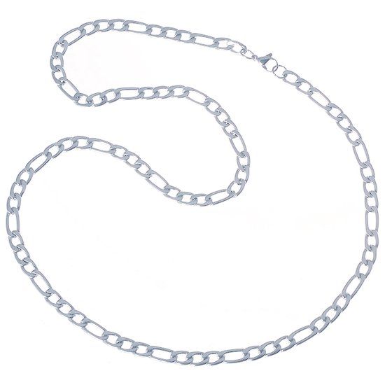 LGT JWLS LGT Jewels Figaro Edelstaal ketting 6mm-56cm