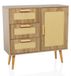 STRYN commode, MDF, mélamine, 78x80x32,5 cm, brun