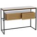 HWC Console Hwc-p46, Table de téléphone, Table d'appoint, Table de rangement, Tiroir, Métal, MDF, Mélaminé