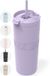 ONYX Gourde avec Paille 700ML - Pastel Violet