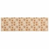 vidaXL Keukentapijt Beige poten 150 x 45 cm 100% Polyamide Wasbaar