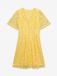 Vero Moda Jurk VMDEA Midi-jurk Pale Banana Gebloemd