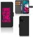 B2Ctelecom Motorola Moto G10 | G20 | G30 Book Case met Belgische vlag opdruk "Woke Up"