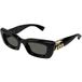 Gucci GG1827S Women's Cat Eye Sunglasses Black Grey 49mm