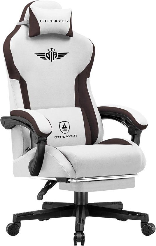 GTPLAYER Gamingstoel Technische Stof Bruin