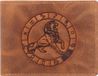 Greenburry - Vintage Lederen Heren Portefeuille Met Leeuw Sterrenbeeld