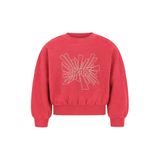 Like Flo oversized sweater met print - rood