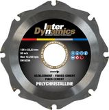 Interdynamics Polycrystalline Standard Diamond Cutting Disc - 160x20mm - Fiber Cement
