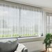 vidaXL - Kantgordijn - Wit - 140 x 1200 cm - Polyester