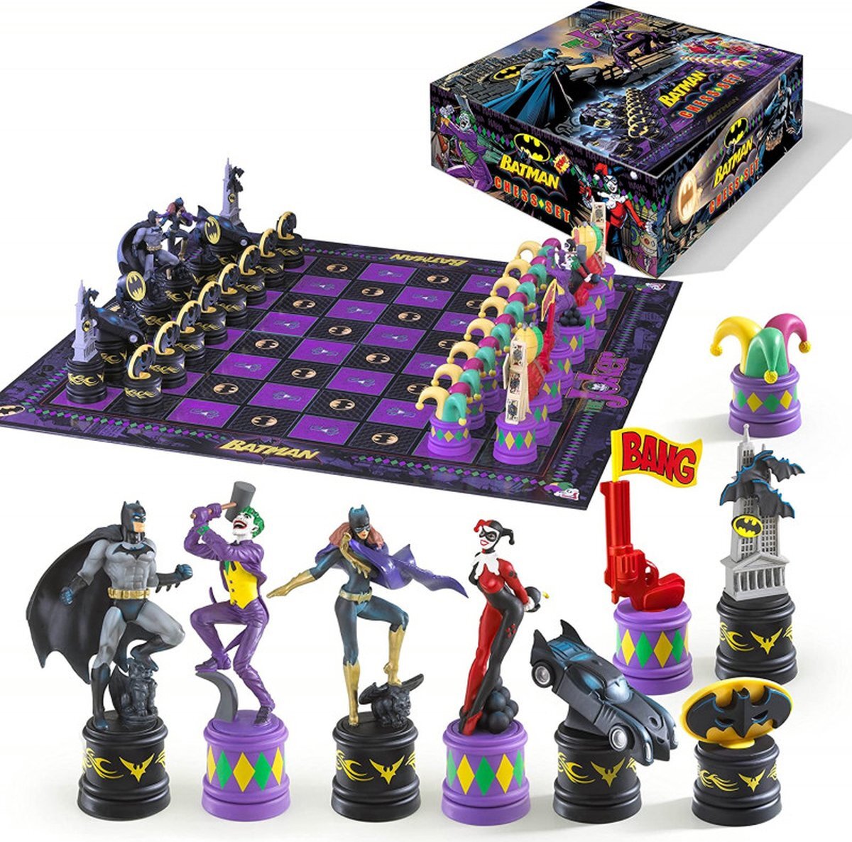 Dc Comics Schaakset Batman "Dark Knight vs Joker"