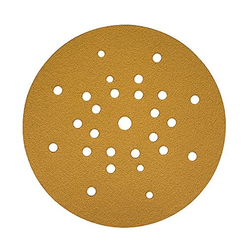 Mirka Gold Universeel Schuurpapier Ø 225mm / Klittenband / P240 / 25 st/Voor het schuren van gips, plamuur, spaanplaat, hout, lak