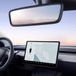 TSTESE 2 stuks beschermer sierlijst compatibel met Tesla Model 3 Model Y (2019-2024) Screen Edge Frame Achteruitkijkspiegel Cover Interieur Siliconen Decoraties Middenconsole Decor Accessoires (zwart)