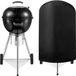 Housse de barbecue ronde imperméable sans marque - Polyester noir - 75x70cm