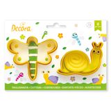 Decora 0255203 Koekvormpje Geel Kunststof 2-delig